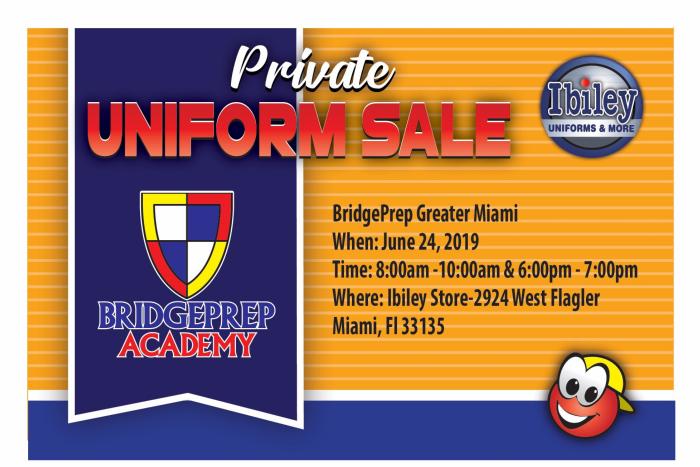 Ibiley Private Uniform Sale